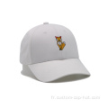 Casquette de baseball blanche construite